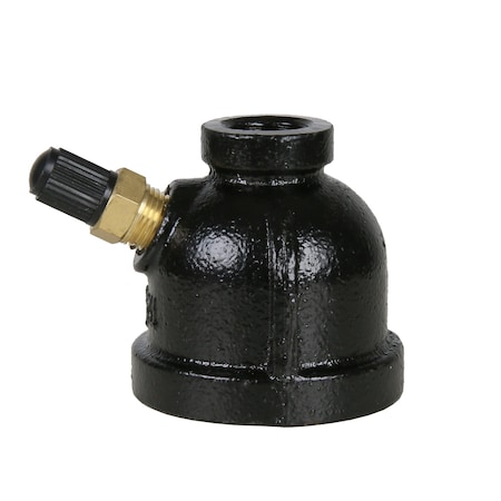 Jones Stephens 1in. Gas Test Gauge Body with Valve, Bell Style G67002